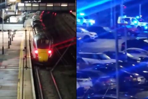 Filmul atacului sângeros într-un tren din Marea Britanie. 10 persoane au fost înjunghiate și grav rănite